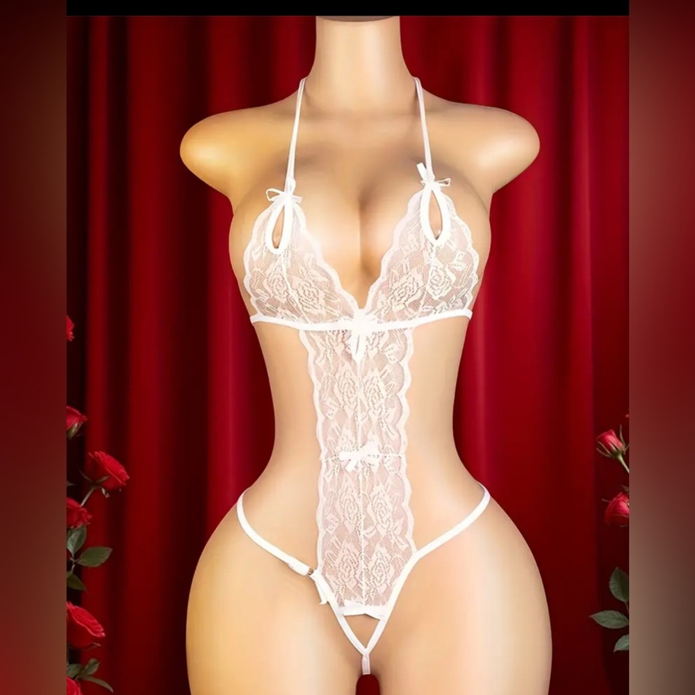 Elegant White Lace Bodysuit